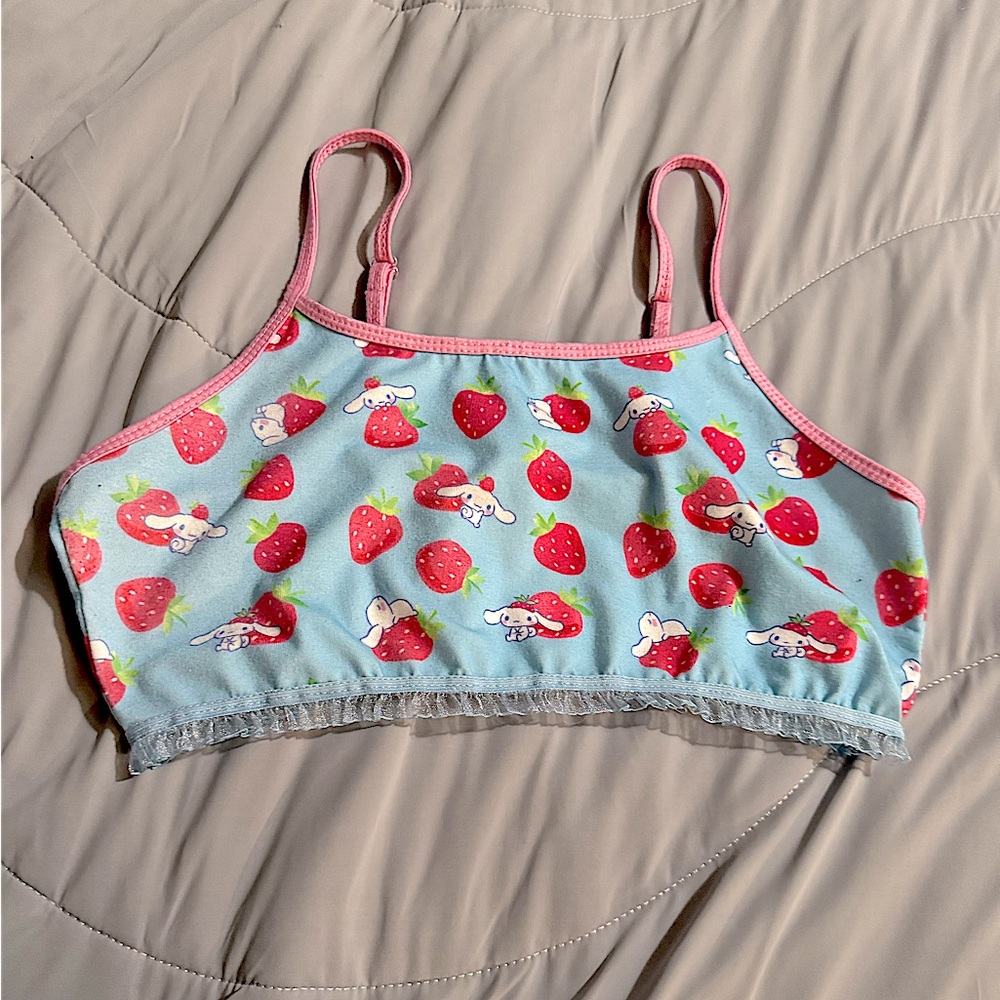 Strawberry Print Crop Top